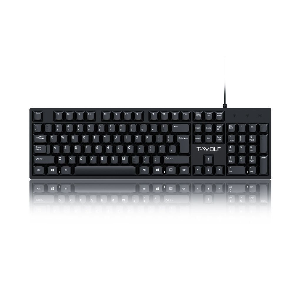 Wired USB Keyboard Laptop Office Home