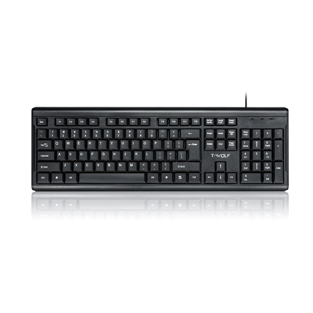 Wired USB Keyboard Laptop Office Home